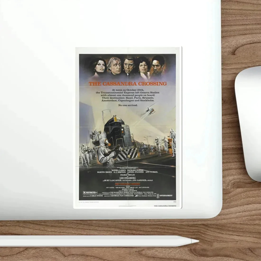 The Cassandra Crossing 1977 Movie Poster STICKER Vinyl Die-Cut Decal - The Sticker Space