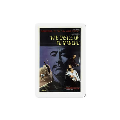 The Castle of Fu Manchu 1972 Movie Poster Refrigerator Magnet 3 Inch - The Sticker Space