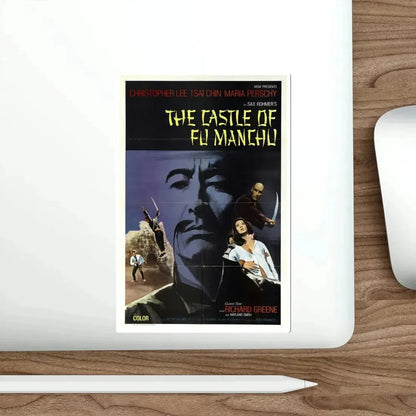The Castle of Fu Manchu 1972 Movie Poster STICKER Vinyl Die-Cut Decal - The Sticker Space