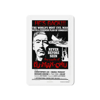 THE CASTLE OF FU MANCHU (2) 1969 Movie Poster - Refrigerator Magnet 3 Inch Die-Cut - The Sticker Space