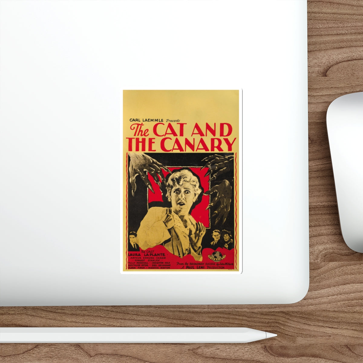 THE CAT AND THE CANARY 1927 Movie Poster STICKER Vinyl Die-Cut Decal-The Sticker Space
