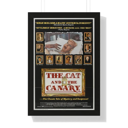 THE CAT AND THE CANARY 1978 - Framed Movie Poster 16″ x 24″ Black - The Sticker Space
