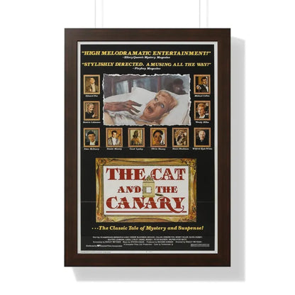THE CAT AND THE CANARY 1978 - Framed Movie Poster 16″ x 24″ Walnut - The Sticker Space