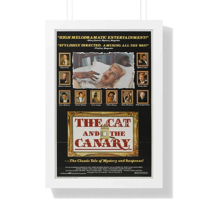 THE CAT AND THE CANARY 1978 - Framed Movie Poster 16″ x 24″ White - The Sticker Space