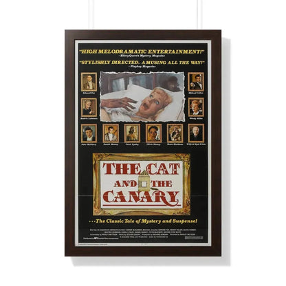 THE CAT AND THE CANARY 1978 - Framed Movie Poster 20" x 30" Walnut - The Sticker Space