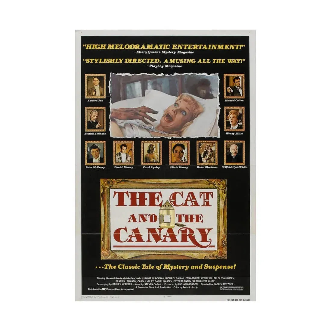 THE CAT AND THE CANARY 1978 - Paper Movie Poster - The Sticker Space