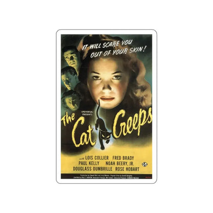 THE CAT CREEPS 1946 Movie Poster STICKER Vinyl Die-Cut Decal 3 Inch - The Sticker Space