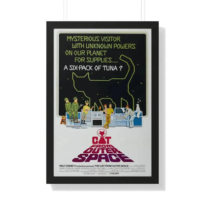 THE CAT FROM OUTER SPACE 1978 - Framed Movie Poster 20" x 30" Black - The Sticker Space