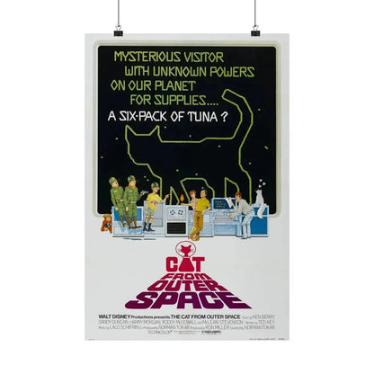 THE CAT FROM OUTER SPACE 1978 - Paper Movie Poster 16″ x 24″ Matte - The Sticker Space