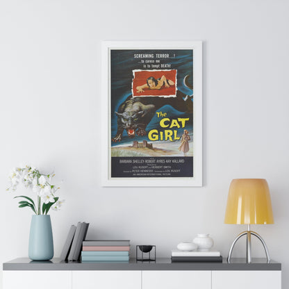 THE CAT GIRL 1957 - Framed Movie Poster-The Sticker Space