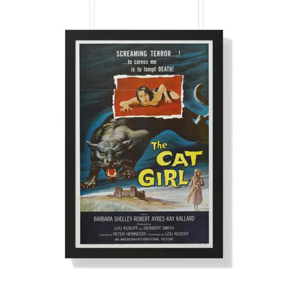 THE CAT GIRL 1957 - Framed Movie Poster 20" x 30" Black - The Sticker Space