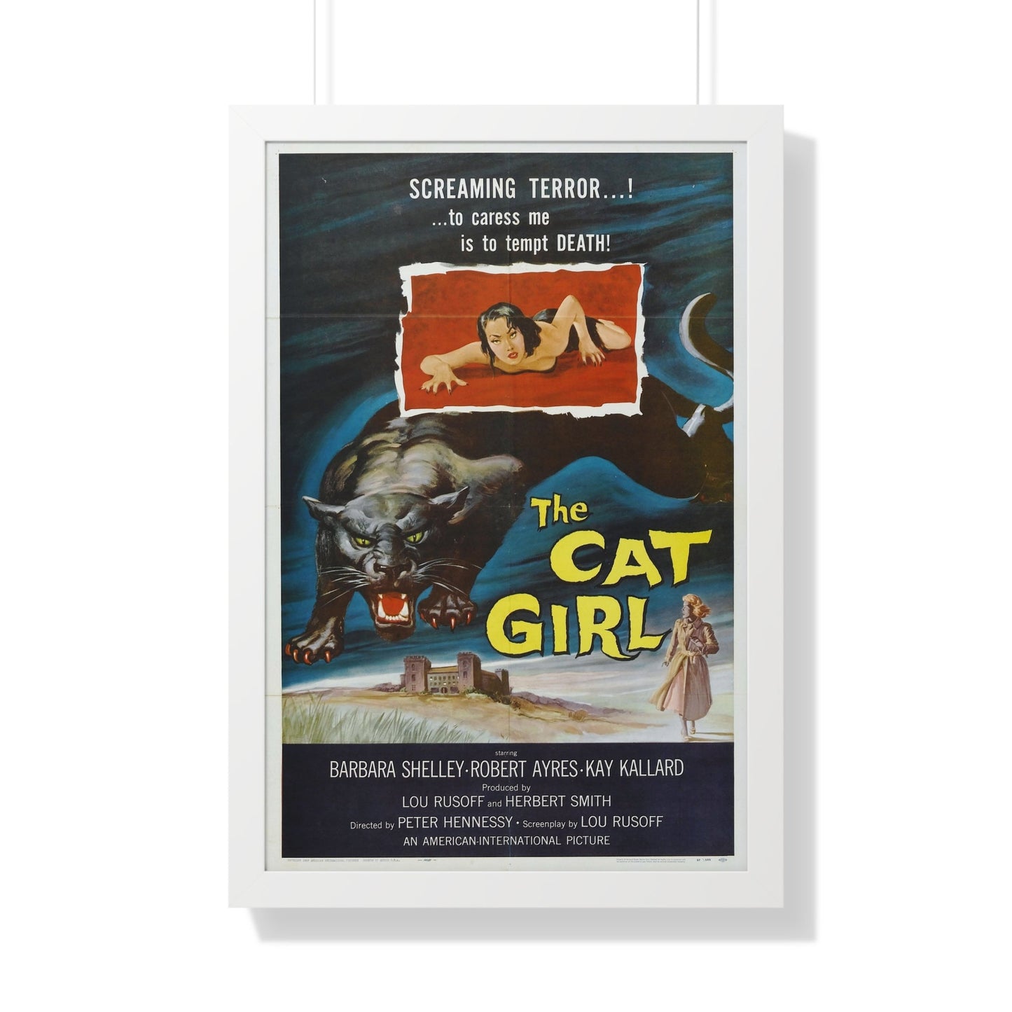 THE CAT GIRL 1957 - Framed Movie Poster-20" x 30"-The Sticker Space