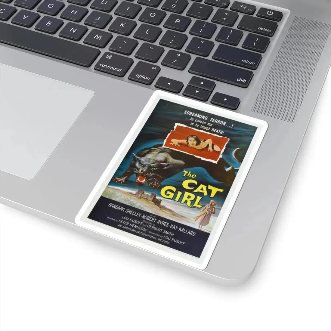 THE CAT GIRL 1957 Movie Poster - STICKER Vinyl Kiss-Cut Decal - The Sticker Space