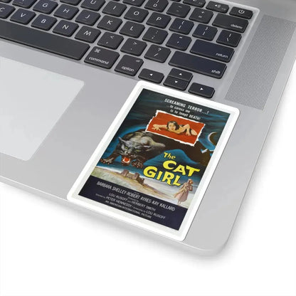 THE CAT GIRL 1957 Movie Poster - STICKER Vinyl Kiss-Cut Decal - The Sticker Space