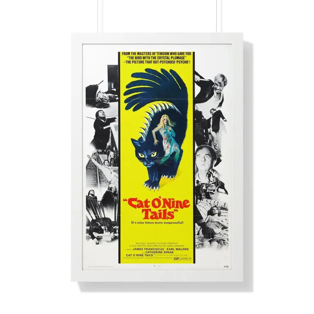 THE CAT O'NINE TAILS 1971 - Framed Movie Poster 20" x 30" White - The Sticker Space