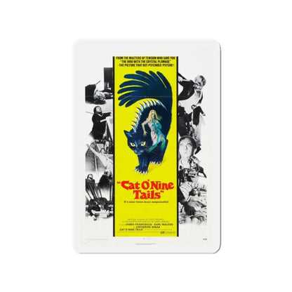 THE CAT O'NINE TAILS 1971 Movie Poster - Refrigerator Magnet 2 Inch Die-Cut - The Sticker Space
