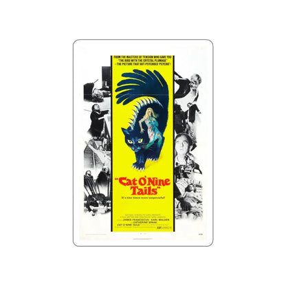THE CAT O'NINE TAILS 1971 Movie Poster STICKER Vinyl Die-Cut Decal 6 Inch - The Sticker Space