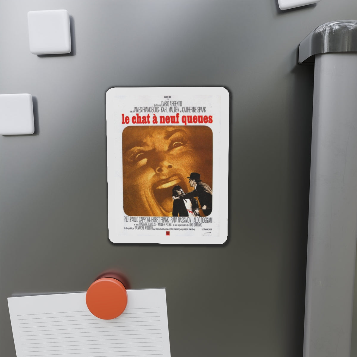 THE CAT O'NINE TAILS (FRENCH) (2) 1971 Movie Poster - Refrigerator Magnet-The Sticker Space