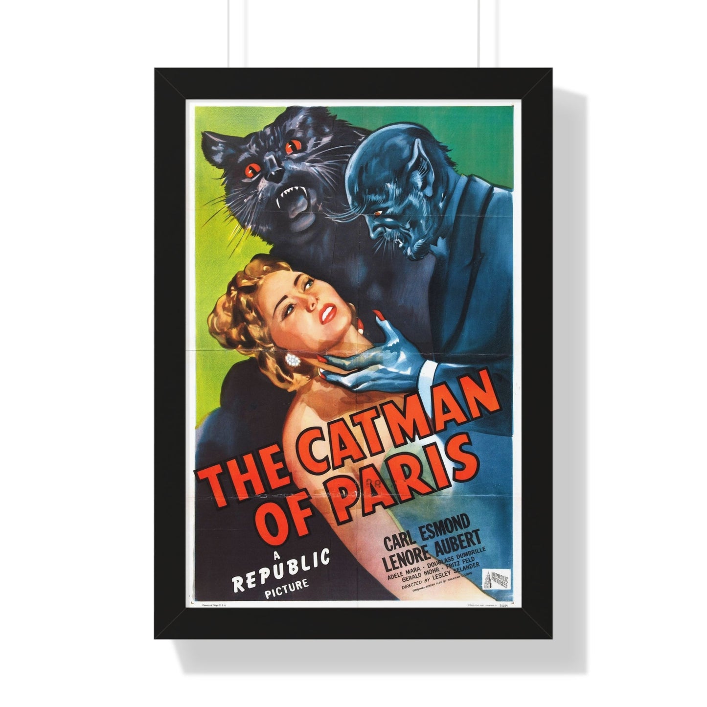 THE CATMAN OF PARIS (2) 1946 - Framed Movie Poster-16″ x 24″-The Sticker Space