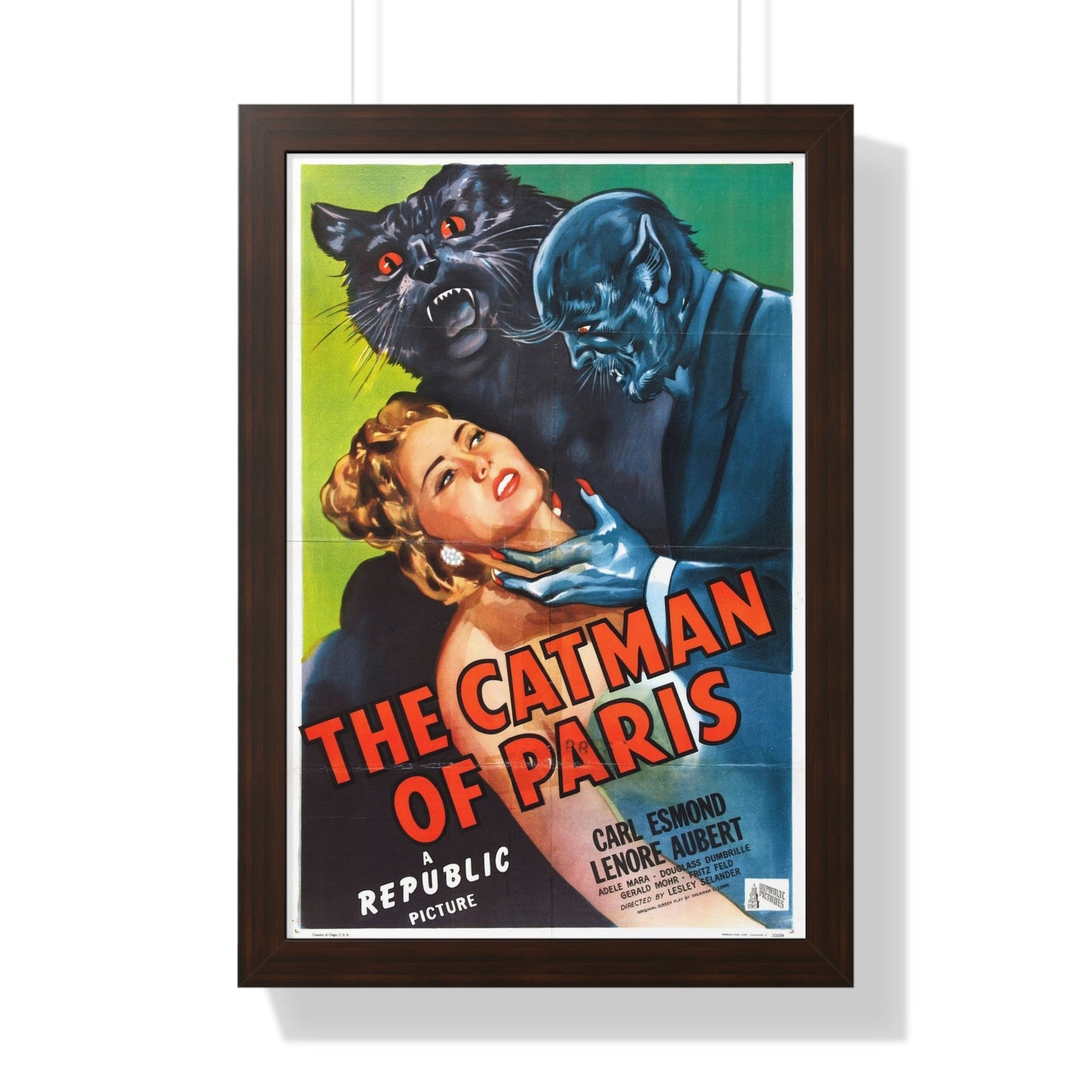 THE CATMAN OF PARIS (2) 1946 - Framed Movie Poster-16″ x 24″-The Sticker Space