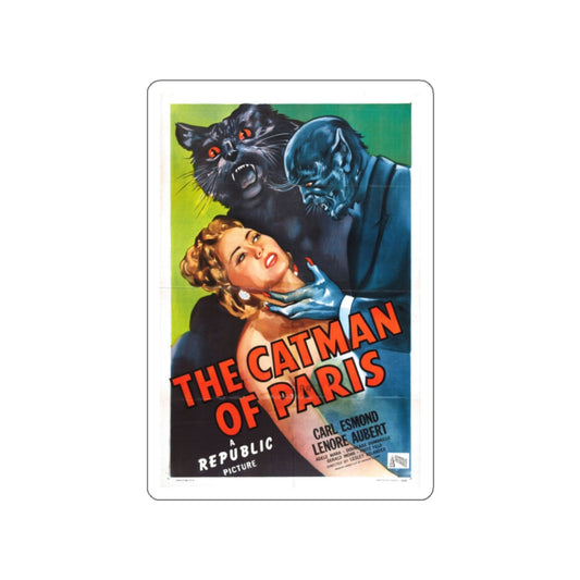 THE CATMAN OF PARIS (2) 1946 Movie Poster STICKER Vinyl Die-Cut Decal-White-The Sticker Space