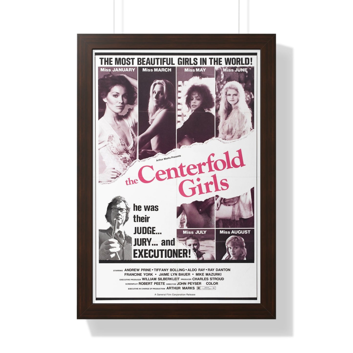 THE CENTERFOLD GIRLS 1974 - Framed Movie Poster-16″ x 24″-The Sticker Space