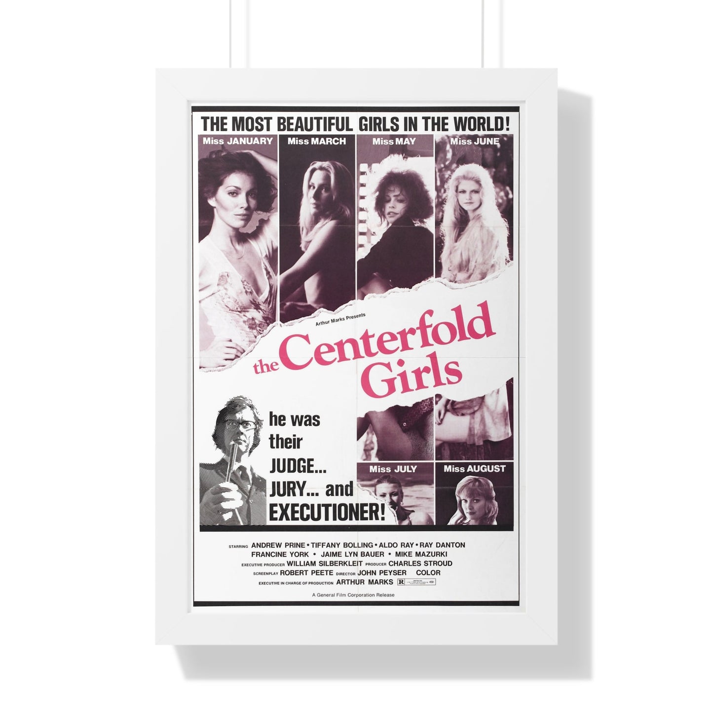 THE CENTERFOLD GIRLS 1974 - Framed Movie Poster-16″ x 24″-The Sticker Space