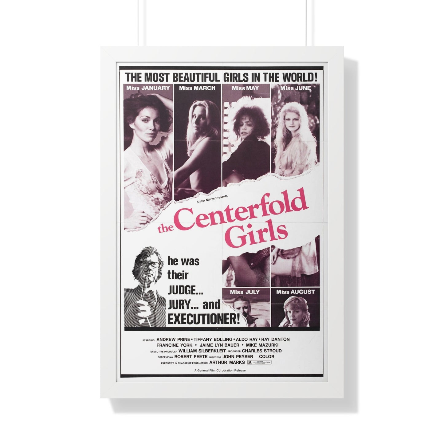 THE CENTERFOLD GIRLS 1974 - Framed Movie Poster-20" x 30"-The Sticker Space