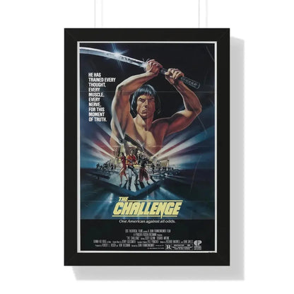 THE CHALLENGE 1982 - Framed Movie Poster 16″ x 24″ Black - The Sticker Space