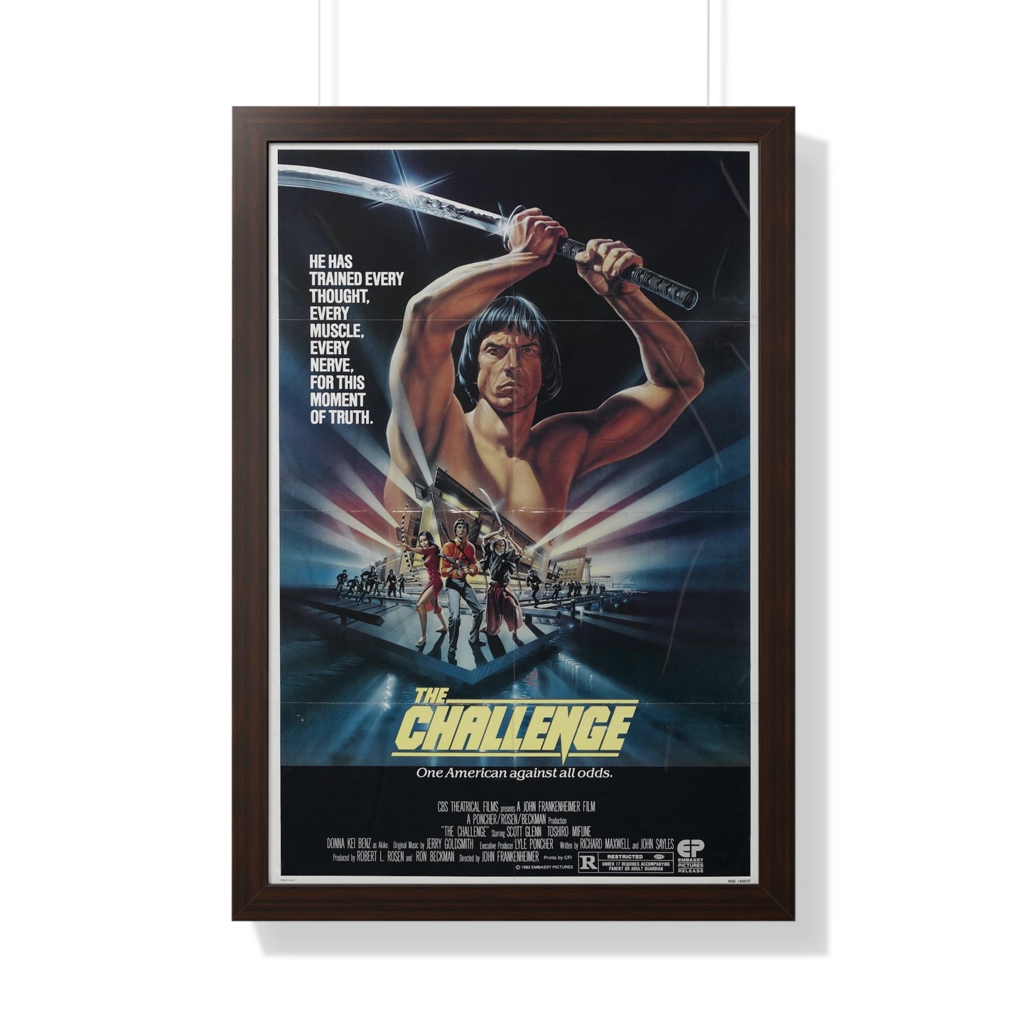 THE CHALLENGE 1982 - Framed Movie Poster-20" x 30"-The Sticker Space