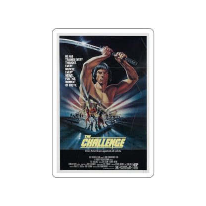 THE CHALLENGE 1982 Movie Poster STICKER Vinyl Die-Cut Decal-White-The Sticker Space