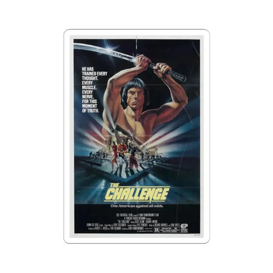The Challenge 1982 Movie Poster - STICKER Vinyl Kiss-Cut Decal 2 Inch White - The Sticker Space