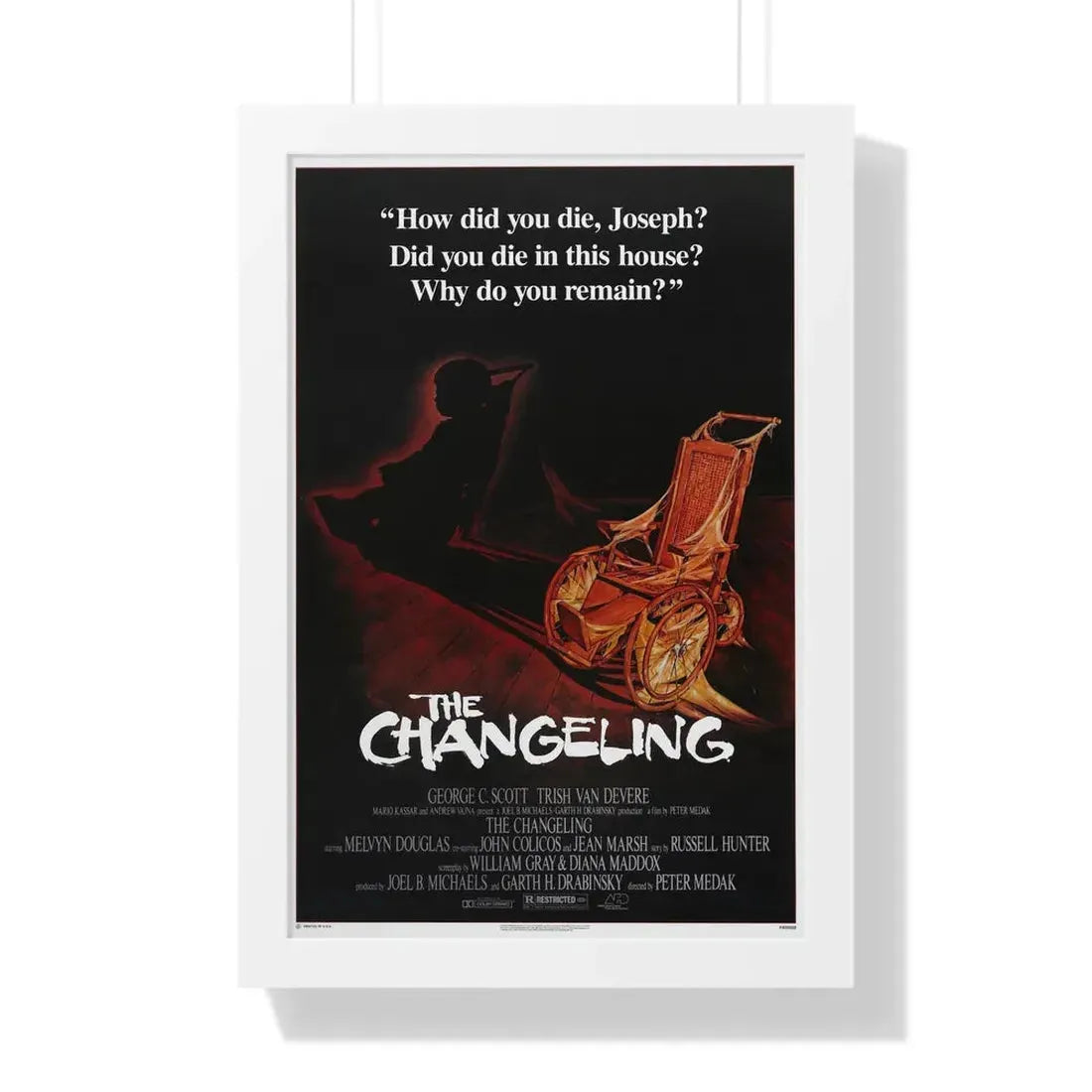 THE CHANGELING 1980 - Framed Movie Poster 16″ x 24″ White - The Sticker Space