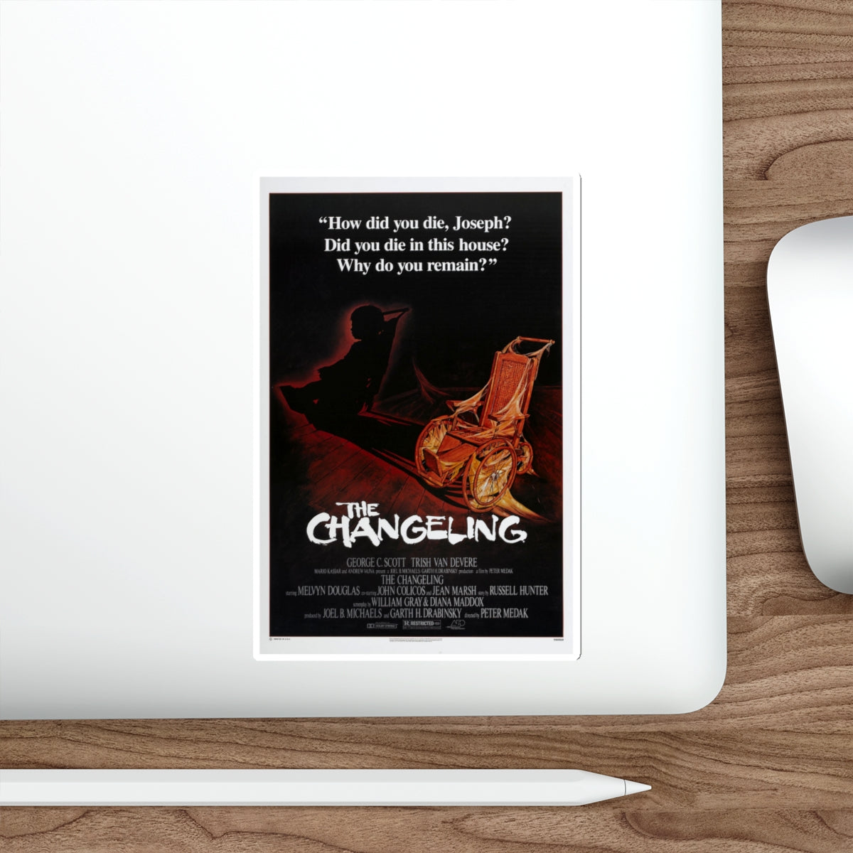 THE CHANGELING 1980 Movie Poster STICKER Vinyl Die-Cut Decal-The Sticker Space