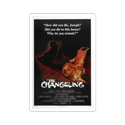 The Changeling 1980 Movie Poster - STICKER Vinyl Kiss-Cut Decal 6 Inch White - The Sticker Space
