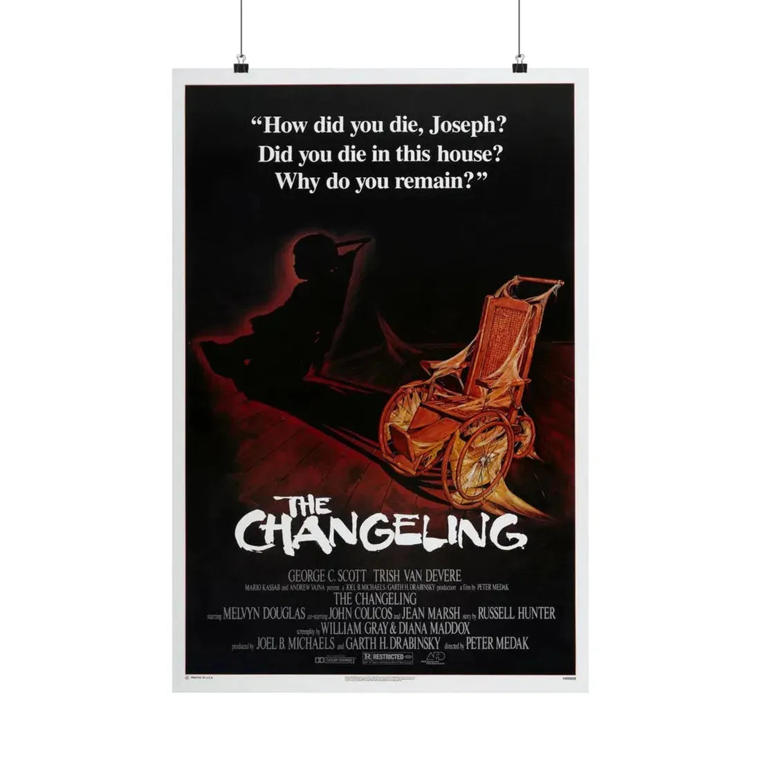 THE CHANGELING 1980 - Paper Movie Poster 20″ x 30″ Matte - The Sticker Space