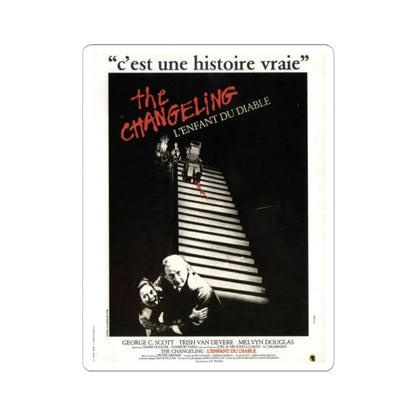 THE CHANGELING (FRENCH) 1980 Movie Poster - STICKER Vinyl Kiss-Cut Decal 2 Inch White - The Sticker Space