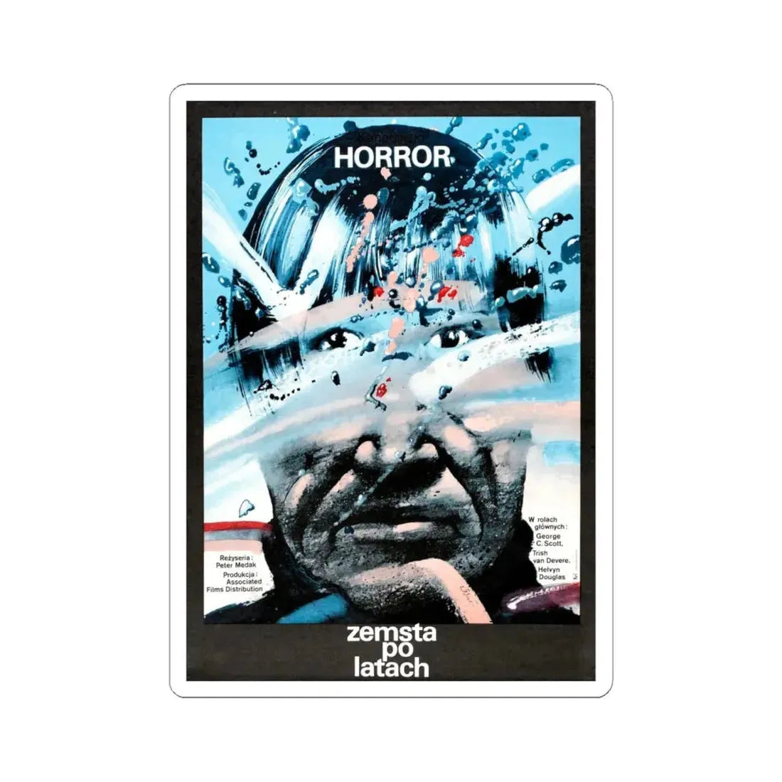 THE CHANGELING (POLISH) 1980 Movie Poster - STICKER Vinyl Kiss-Cut Decal 6 Inch White - The Sticker Space