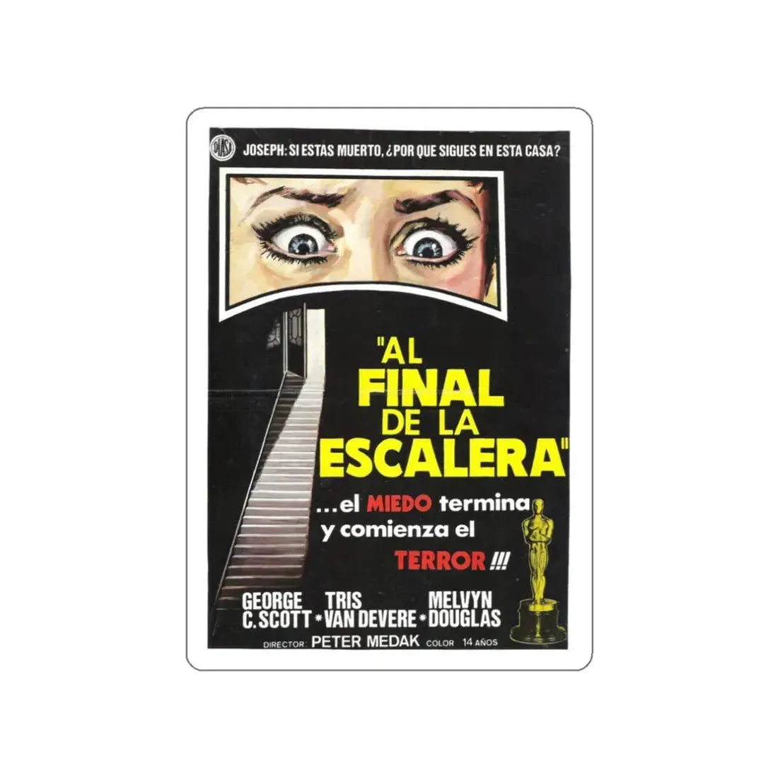 THE CHANGELING (SPANISH) 1980 Movie Poster STICKER Vinyl Die-Cut Decal 3 Inch - The Sticker Space