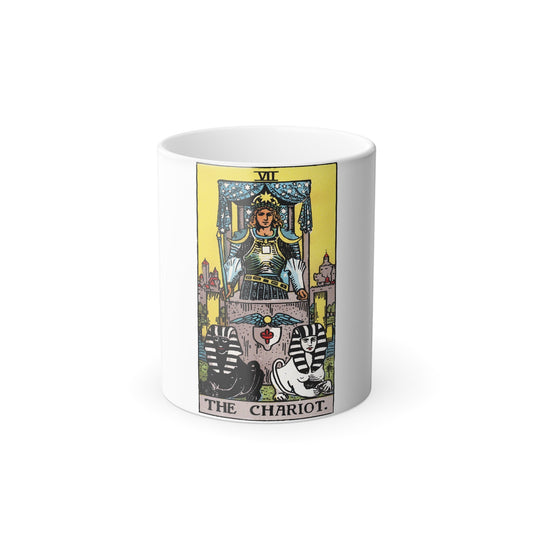 The Chariot (Tarot Card) Color Changing Mug 11oz-11oz-The Sticker Space