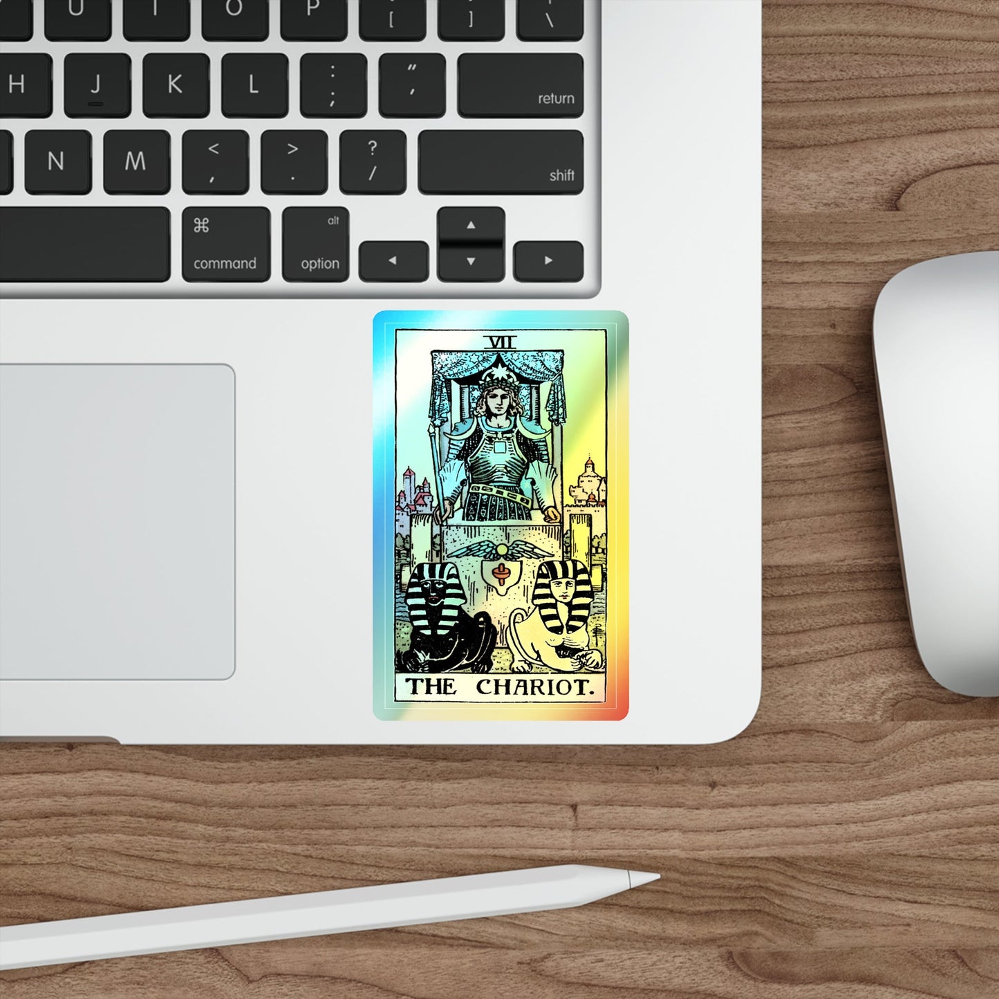 The Chariot (Tarot Card) Holographic STICKER Die-Cut Vinyl Decal-The Sticker Space