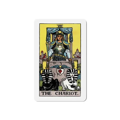 The Chariot (Tarot Card) Refrigerator Magnet 2 Inch - The Sticker Space