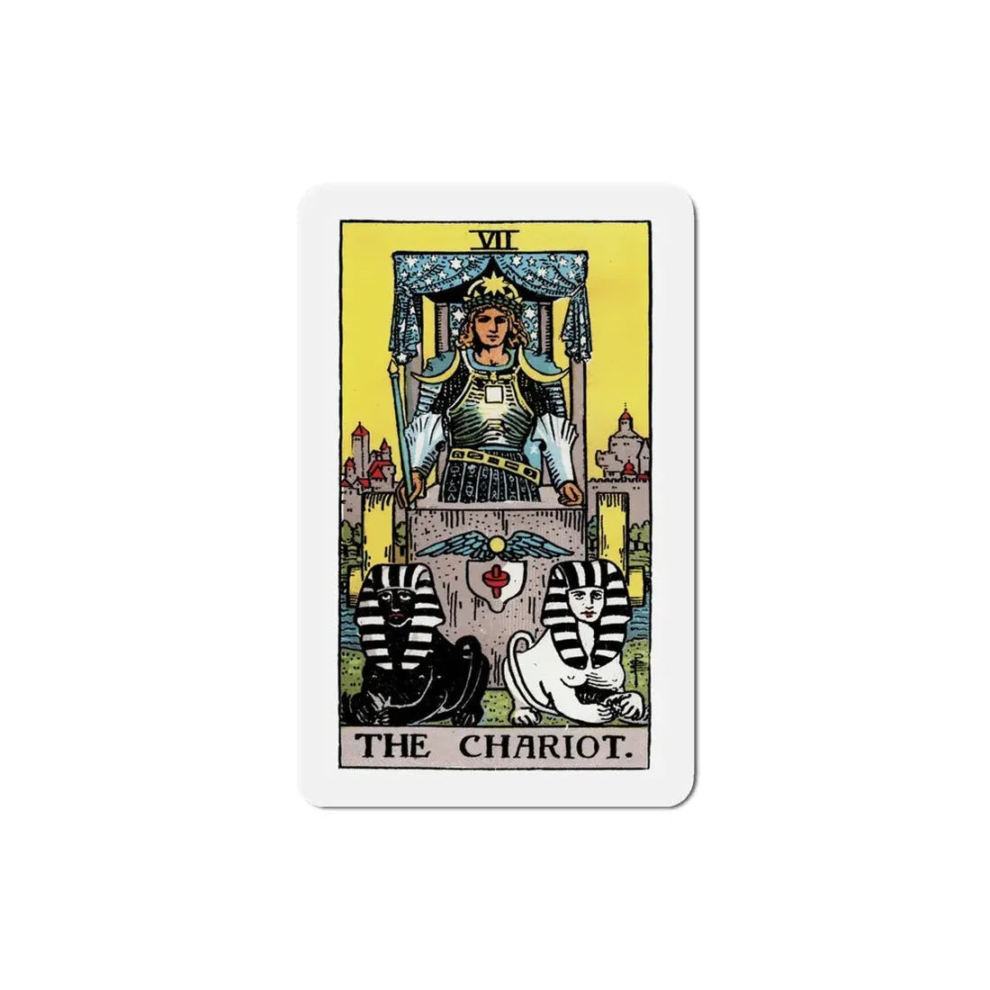 The Chariot (Tarot Card) Refrigerator Magnet 5 Inch - The Sticker Space