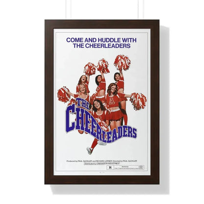THE CHEERLEADERS 1973 - Framed Movie Poster 16″ x 24″ Walnut - The Sticker Space