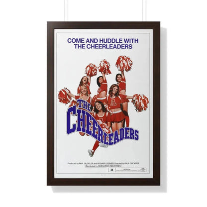 THE CHEERLEADERS 1973 - Framed Movie Poster 20" x 30" Walnut - The Sticker Space
