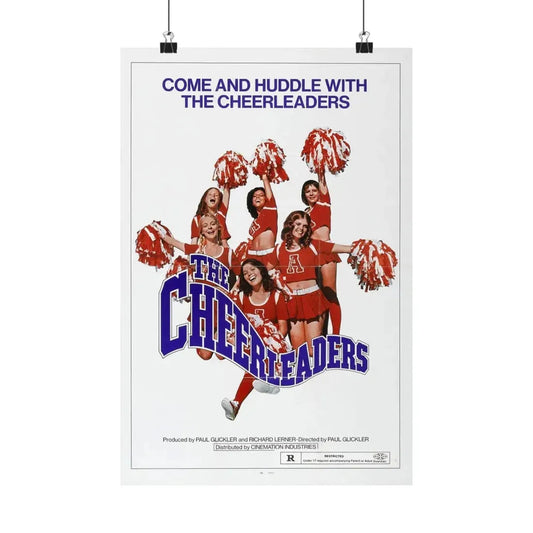 THE CHEERLEADERS 1973 - Paper Movie Poster 12″ x 18″ Matte - The Sticker Space