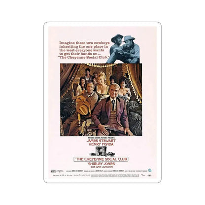 The Cheyenne Social Club 1970 Movie Poster STICKER Vinyl Die-Cut Decal 5 Inch - The Sticker Space