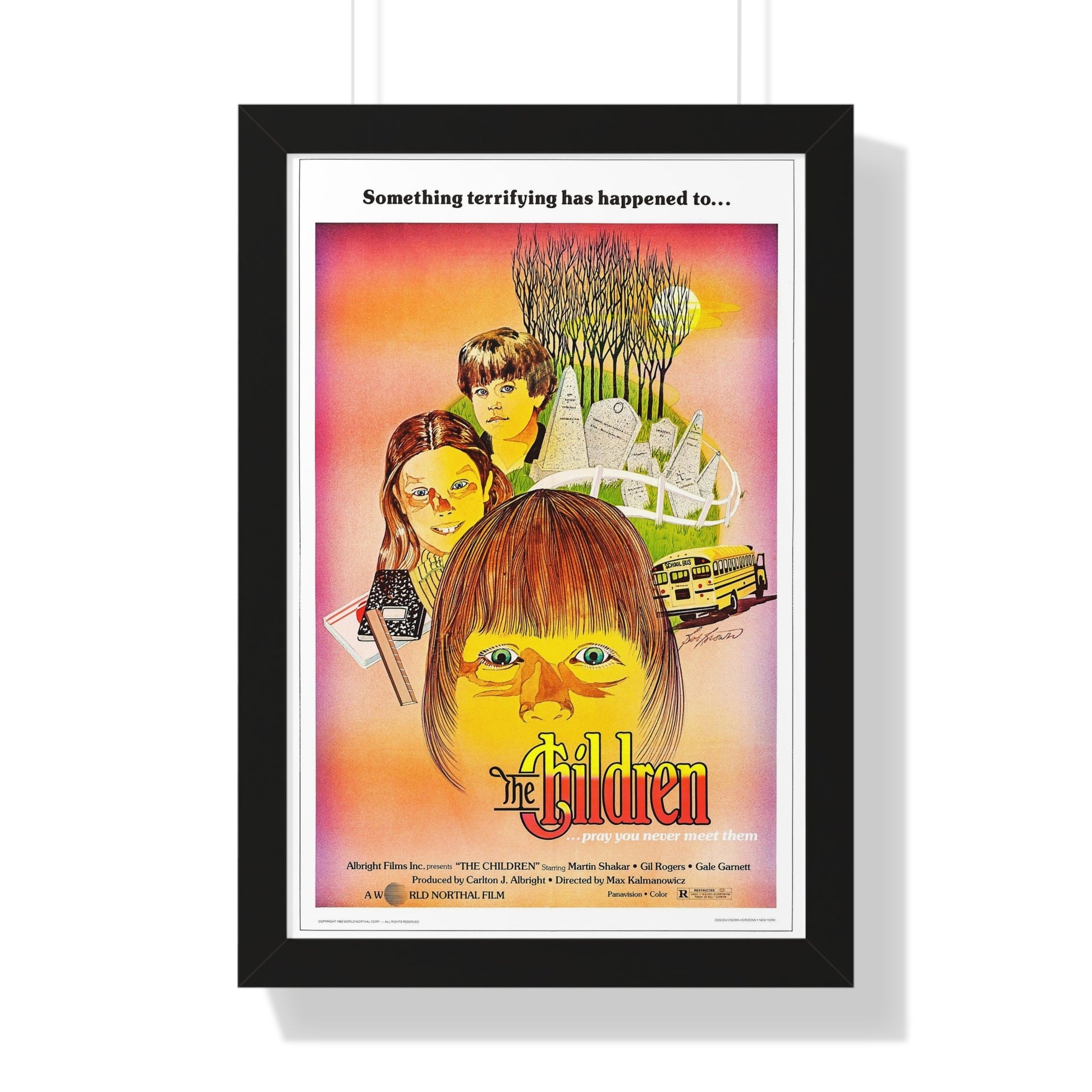 THE CHILDREN 1980 - Framed Movie Poster-16″ x 24″-The Sticker Space