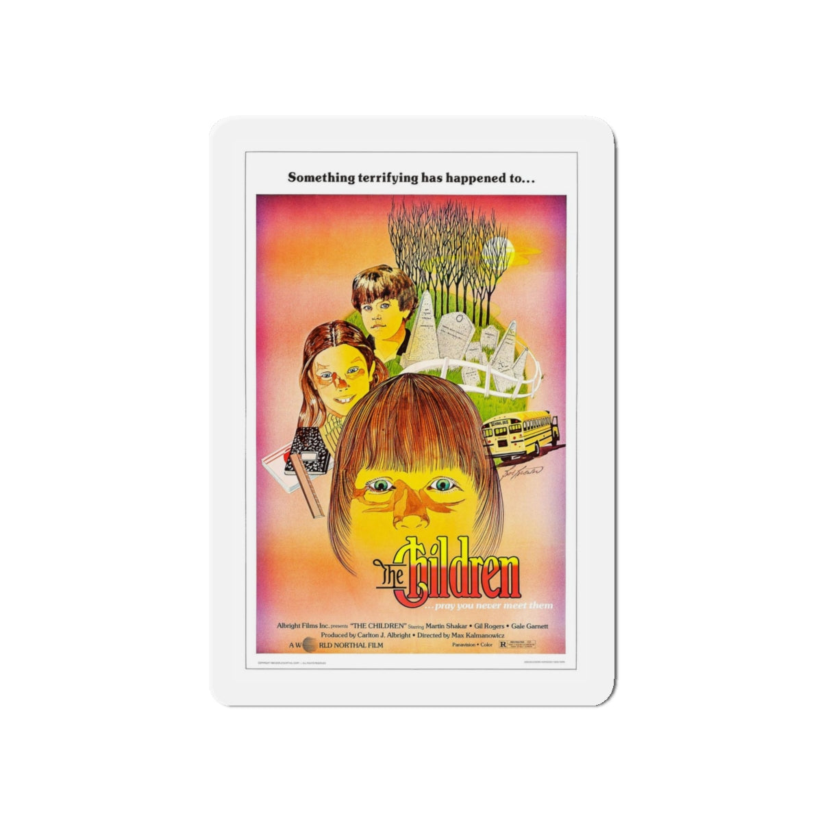 THE CHILDREN 1980 Movie Poster - Refrigerator Magnet-4" x 4"-The Sticker Space