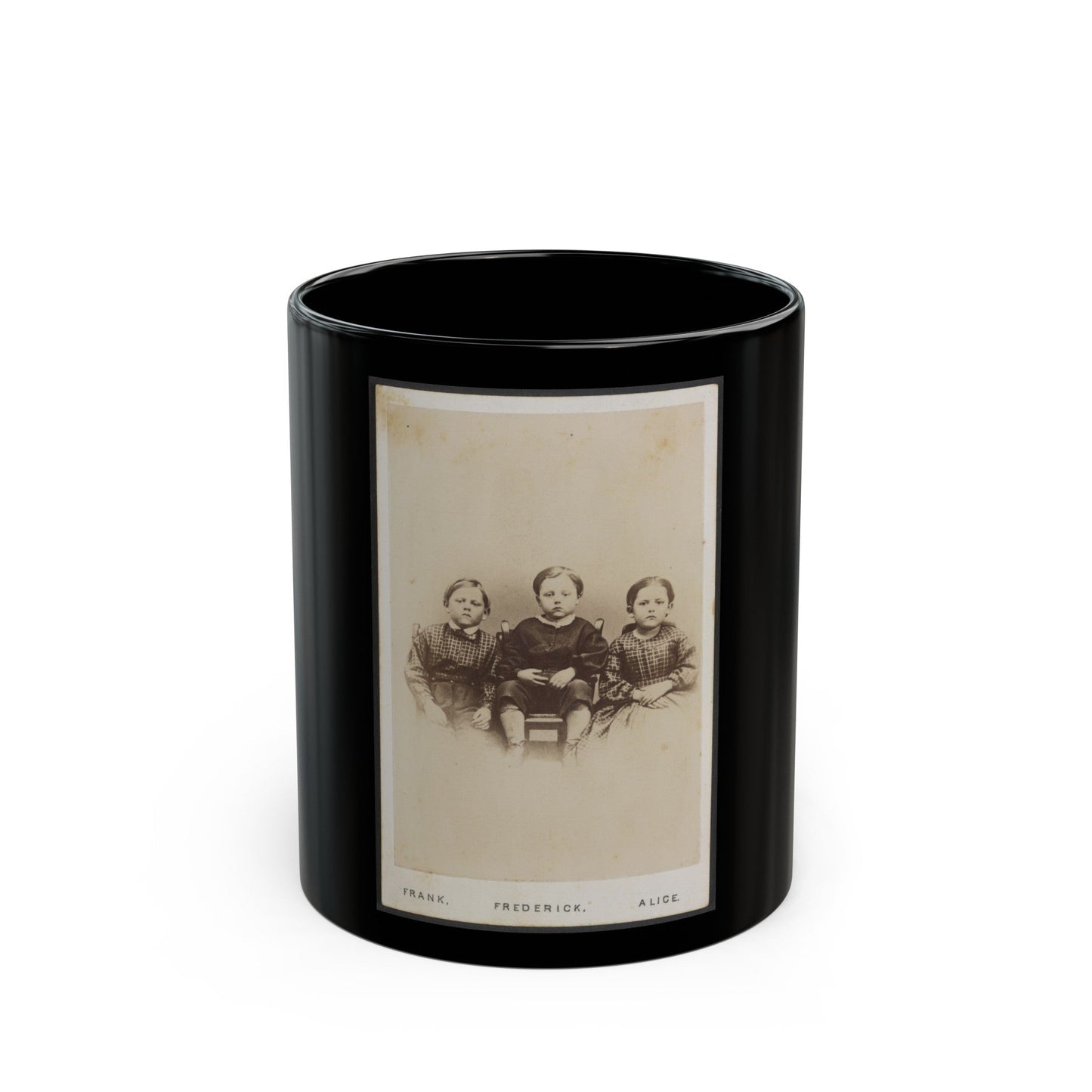 The Children Of The Battle Field (U.S. Civil War) Black Coffee Mug-11oz-The Sticker Space